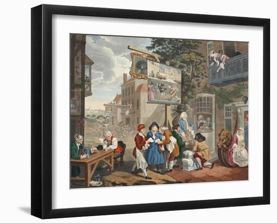 The Election II: Canvassing for Votes from 'Hogarth Restored-William Hogarth-Framed Giclee Print