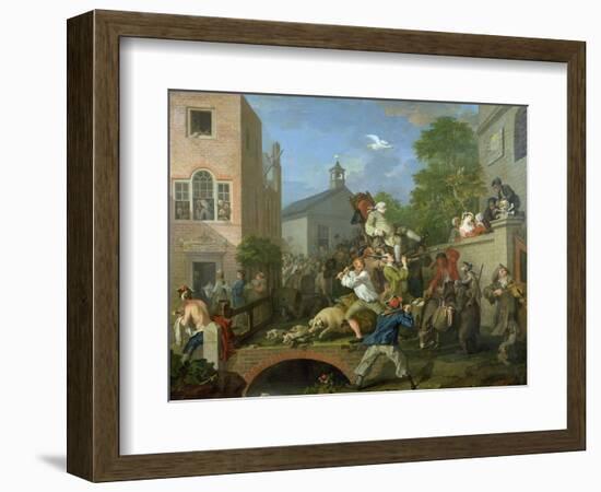 The Election IV Chairing the Member, 1754-55-William Hogarth-Framed Giclee Print