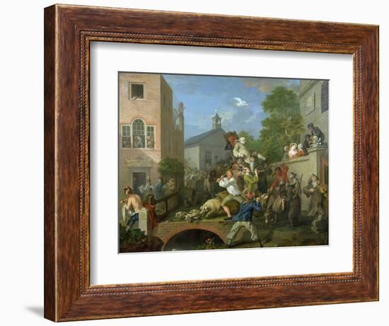 The Election IV Chairing the Member, 1754-55-William Hogarth-Framed Giclee Print