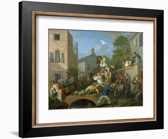 The Election IV Chairing the Member, 1754-55-William Hogarth-Framed Giclee Print