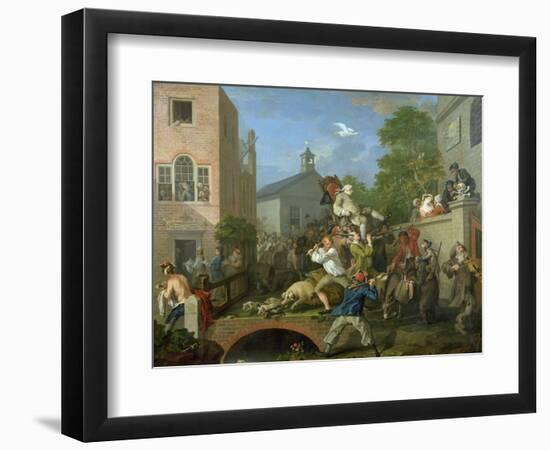 The Election IV Chairing the Member, 1754-55-William Hogarth-Framed Giclee Print