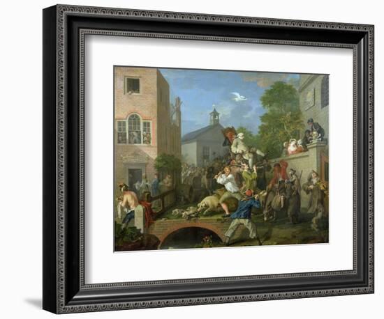 The Election IV Chairing the Member, 1754-55-William Hogarth-Framed Giclee Print