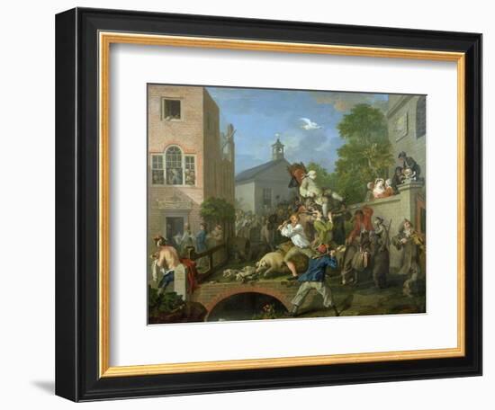 The Election IV Chairing the Member, 1754-55-William Hogarth-Framed Giclee Print