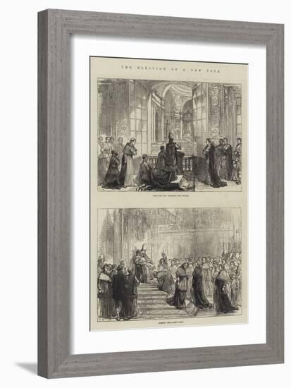 The Election of a New Pope-Charles Robinson-Framed Giclee Print