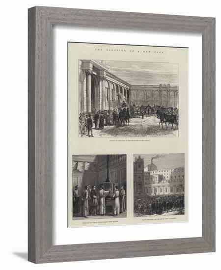 The Election of a New Pope-Charles Robinson-Framed Giclee Print