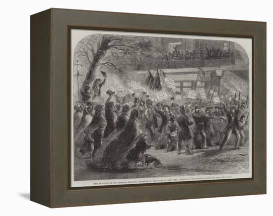 The Election of Mr Horatio Seymour-null-Framed Premier Image Canvas