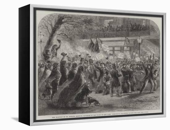 The Election of Mr Horatio Seymour-null-Framed Premier Image Canvas