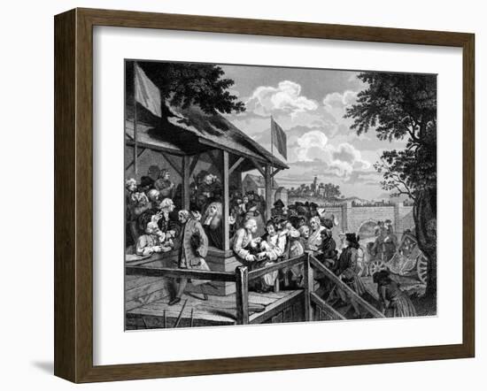 The Election: the Polling, 18th-19th Century-William Hogarth-Framed Giclee Print