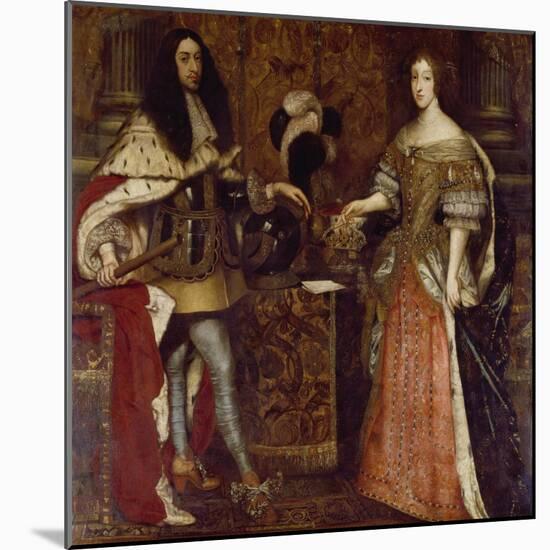 The Elector Ferdinand Maria and His Wife Henriette Adelaide. Mid-17th Century-Sebastiano Bombelli-Mounted Giclee Print