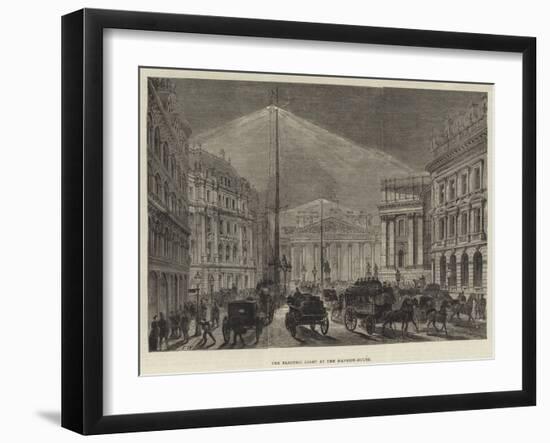 The Electric Light at the Mansion-House-Frank Watkins-Framed Giclee Print