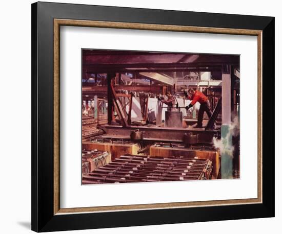 The Electrolytic Cell House (Colour Litho)-Terence Cuneo-Framed Giclee Print