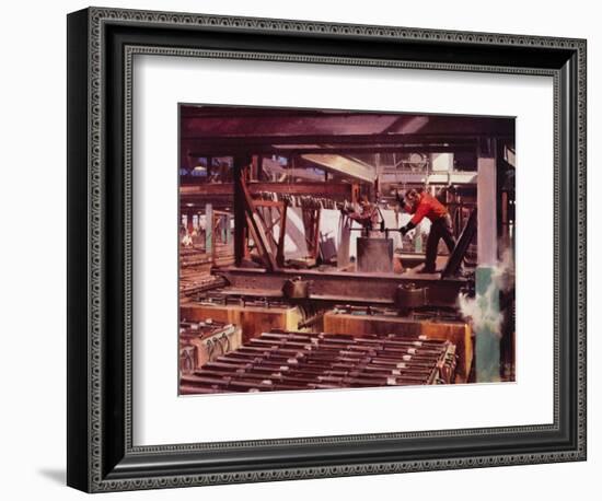 The Electrolytic Cell House (Colour Litho)-Terence Cuneo-Framed Giclee Print