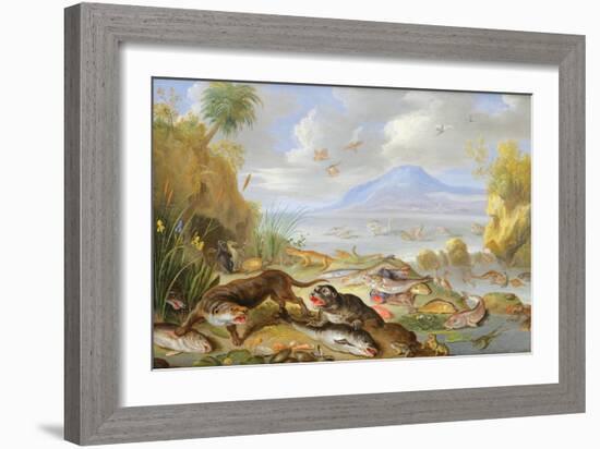 The Element of Water, 1660-Jan van Kessel the Elder-Framed Giclee Print