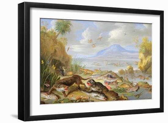 The Element of Water, 1660-Jan van Kessel the Elder-Framed Giclee Print