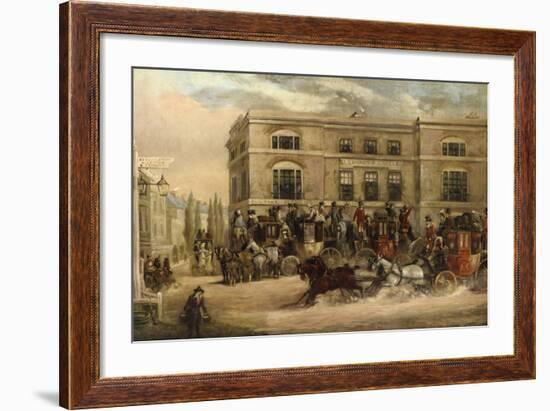 The Elephant and Castle, Brighton Road, London-J.C. Maggs-Framed Giclee Print