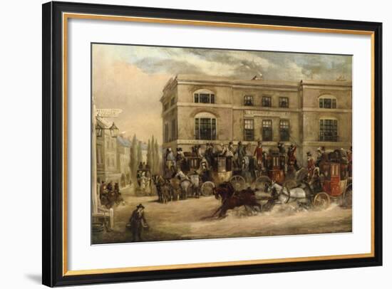 The Elephant and Castle, Brighton Road, London-J.C. Maggs-Framed Giclee Print