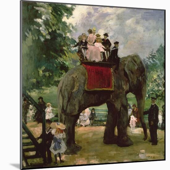 The Elephant Ride-Jacques-emile Blanche-Mounted Giclee Print