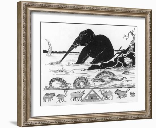 The Elephant's Child-Rudyard Kipling-Framed Art Print