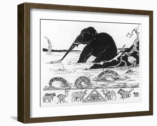The Elephant's Child-Rudyard Kipling-Framed Art Print