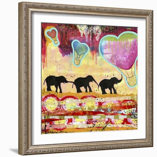 The Elephant Walk-Jennifer McCully-Framed Giclee Print