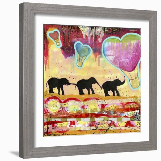 The Elephant Walk-Jennifer McCully-Framed Giclee Print