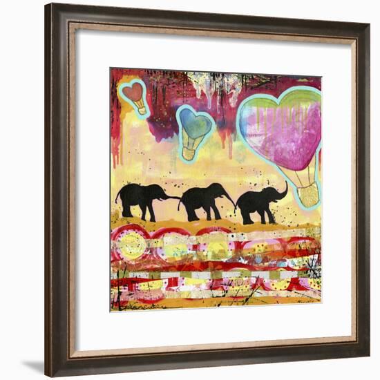 The Elephant Walk-Jennifer McCully-Framed Giclee Print