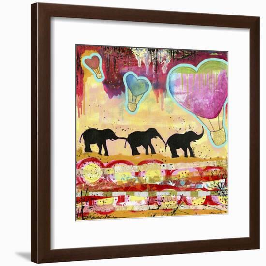 The Elephant Walk-Jennifer McCully-Framed Giclee Print