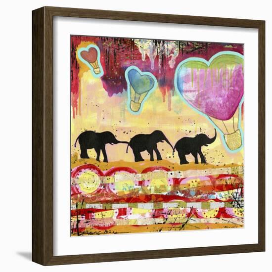 The Elephant Walk-Jennifer McCully-Framed Giclee Print