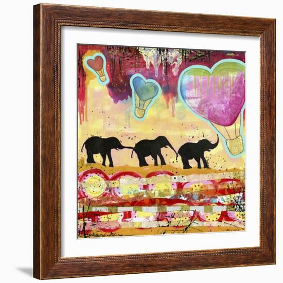 The Elephant Walk-Jennifer McCully-Framed Giclee Print