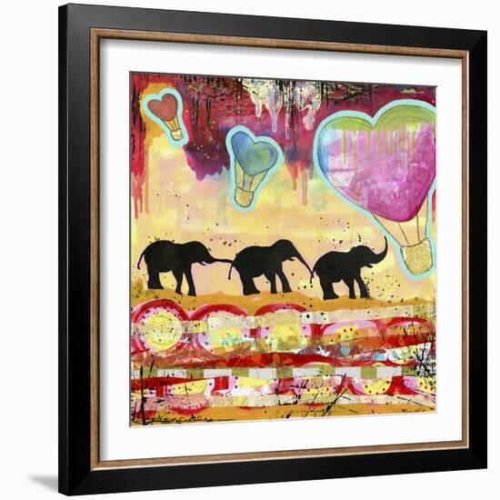 The Elephant Walk-Jennifer McCully-Framed Giclee Print