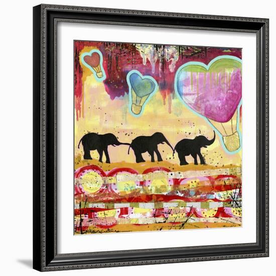 The Elephant Walk-Jennifer McCully-Framed Giclee Print