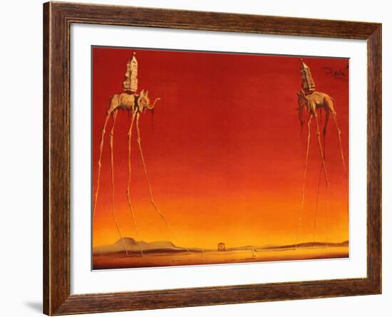 The Elephants, c.1948-Salvador Dalí-Framed Art Print