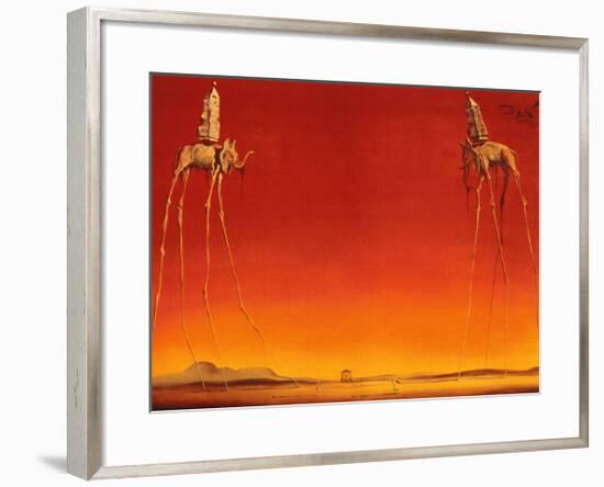 The Elephants, c.1948-Salvador Dalí-Framed Art Print