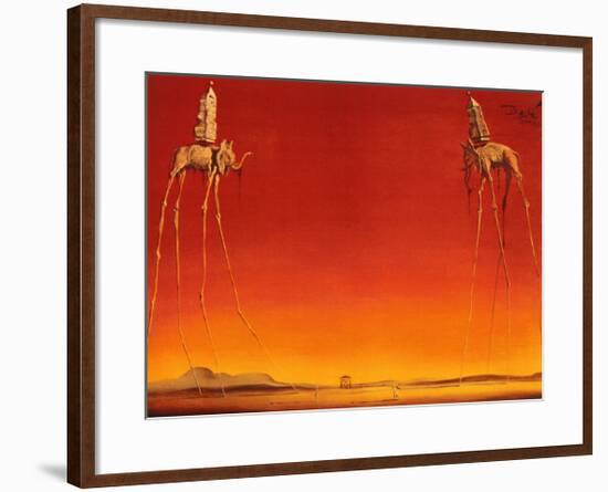 The Elephants, c.1948-Salvador Dalí-Framed Art Print