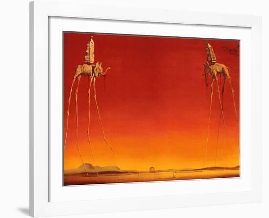 The Elephants, c.1948-Salvador Dalí-Framed Art Print