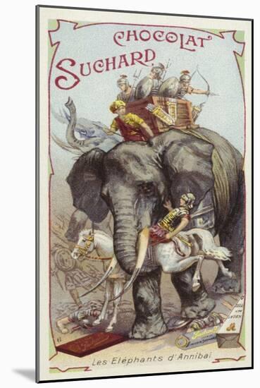 The Elephants of Hannibal-null-Mounted Premium Giclee Print