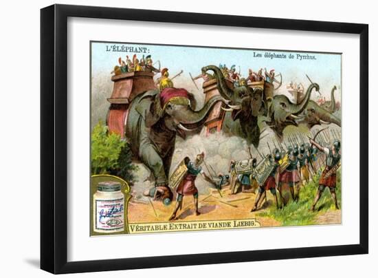 The Elephants of Pyrrhus, C1900-null-Framed Giclee Print