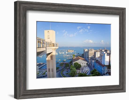 The Elevador Lacerda, Pelourinho, Salvador, Bahia, Brazil-Peter Adams-Framed Photographic Print