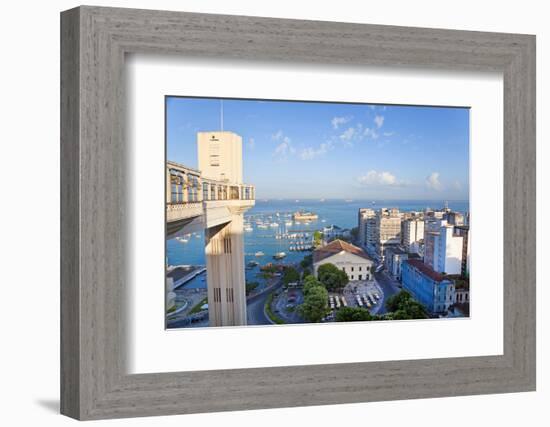 The Elevador Lacerda, Pelourinho, Salvador, Bahia, Brazil-Peter Adams-Framed Photographic Print