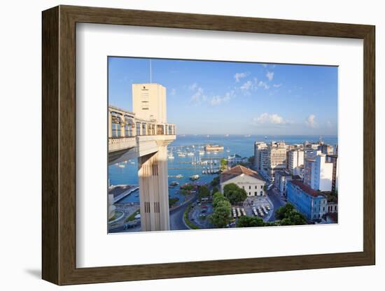 The Elevador Lacerda, Pelourinho, Salvador, Bahia, Brazil-Peter Adams-Framed Photographic Print