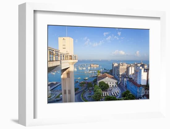 The Elevador Lacerda, Pelourinho, Salvador, Bahia, Brazil-Peter Adams-Framed Photographic Print