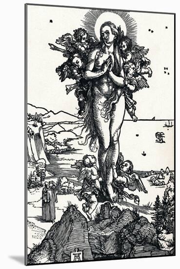 The Elevation of St Mary Magdalene, 1500-Albrecht Dürer-Mounted Giclee Print