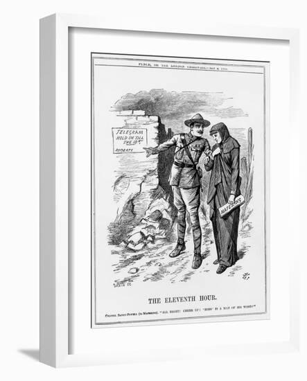 The Eleventh Hour, Siege of Mafeking, South Africa, Boer War, 1900-John Tenniel-Framed Giclee Print