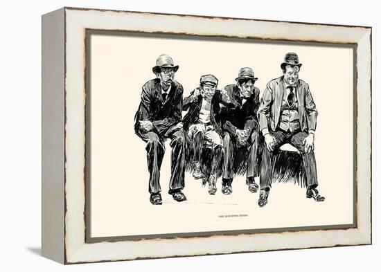 The Eleventh Inning-Charles Dana Gibson-Framed Stretched Canvas
