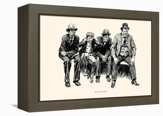 The Eleventh Inning-Charles Dana Gibson-Framed Stretched Canvas
