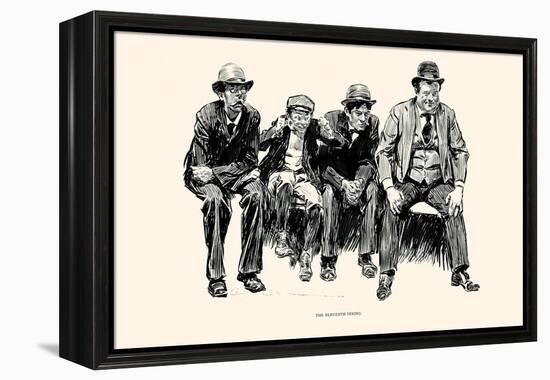 The Eleventh Inning-Charles Dana Gibson-Framed Stretched Canvas