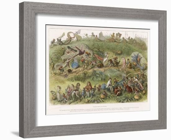 The Elf King's March of Triumph-Richard Doyle-Framed Art Print