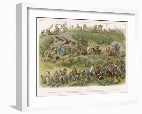 The Elf King's March of Triumph-Richard Doyle-Framed Art Print