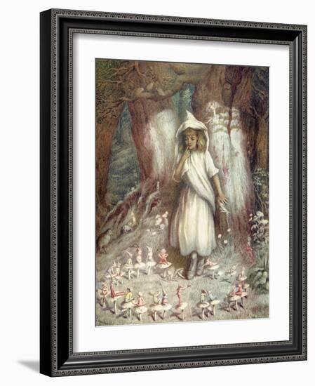 The elf ring' by Kate Greenaway-Kate Greenaway-Framed Giclee Print