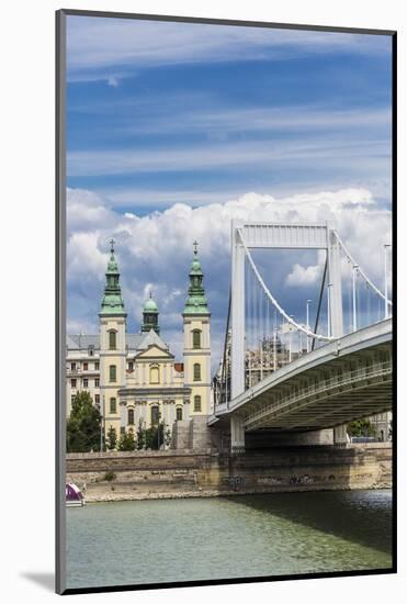 The Elisabeth Bridge, the Inner-City Parish Church (Belvarosi Plebania Templom) and the River Danub-Massimo Borchi-Mounted Photographic Print